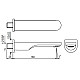 Купить Излив для ванны 180 мм Jaquar Ornamix Prime SPJ-CHR-10429PM в магазине сантехники Santeh-Crystal.ru