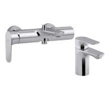 Комплект смесителей Jacob Delafon Aleo E72282-CP + E72277-4-CP