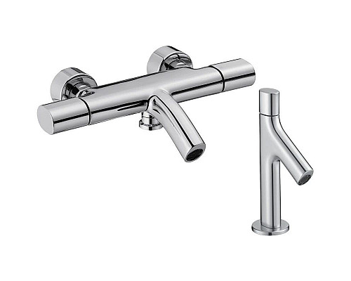 Приобрести Комплект смесителей Jacob Delafon Talan E10105RU-CP + E10378RU-CP в магазине сантехники Santeh-Crystal.ru