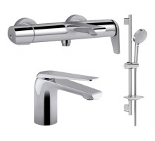 Комплект смесителей Jacob Delafon Avid E97369-CP + E97345-ND-CP + E99898RU-CP