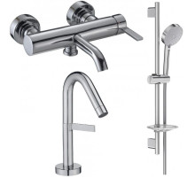 Комплект смесителей Jacob Delafon Stillness E12778-4-CP + E979-4-CP + E99898RU-CP