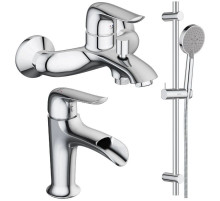 Комплект смесителей Damixa Palace Evo 321000000 + 428240000 + 918100000