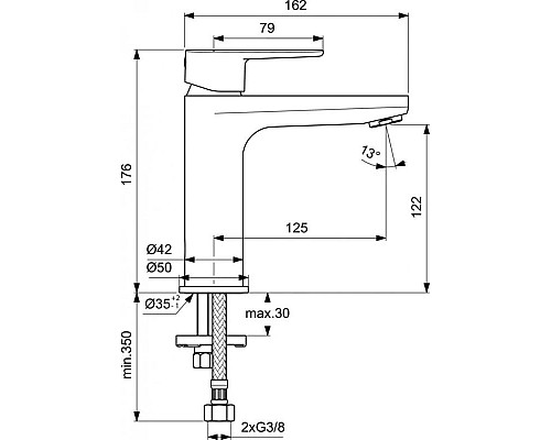 Купить Комплект смесителей Ideal Standard Cerafine O BC500XG + BC554XG + BD142XG в магазине сантехники Santeh-Crystal.ru