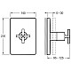 Приобрести Переключатель на 3 выхода Jacob Delafon Modulo E98736-CP в магазине сантехники Santeh-Crystal.ru