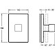 Заказать Встроенный переключатель на 3 потребителя Jacob Delafon Modulo E75413-CP в магазине сантехники Santeh-Crystal.ru