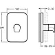 Приобрести Встраиваемый переключатель на 3 выхода Jacob Delafon Modulo E98734-CP в магазине сантехники Santeh-Crystal.ru