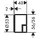 Купить Запорный вентиль Axor Edge 46771000 в магазине сантехники Santeh-Crystal.ru