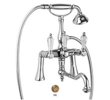 Смеситель на борт ванны с ручным душем бронза, ручки Swarovski Cezares Diamond DIAMOND-PBV2-02-Sw