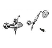 Смеситель для душа с ручным душем хром, ручка Swarovski Nero Cezares Vintage VINTAGE-D-01-Sw-N