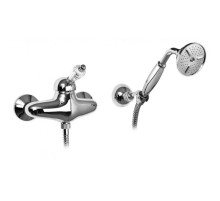 Смеситель для душа с ручным душем хром, ручка Swarovski Cezares Vintage VINTAGE-D-01-Sw