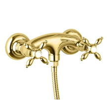 Смеситель для душа золото 24 карата Cezares Atlantis-Nostalgia ATLANTIS-NOSTALGIA-DS-03/24