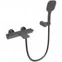 Термостат для ванны AltroBagno Lamberto AltroBagnoLamberto0224GrMt с душевым гарнитуром, оружейная сталь