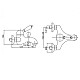 Заказать Напольный смеситель для ванны с ручным душем бронза, ручка Swarovski Cezares Vintage VINTAGE-VDPM-02-Sw в магазине сантехники Santeh-Crystal.ru