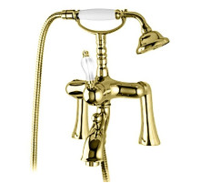 Смеситель на борт ванны золото 24 карата Cezares Venezia VENEZIA-PBV-03/24-Bi