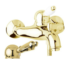 Смеситель для ванны золото 24 карат, ручка металл Cezares Elite ELITE-VM-03/24-M