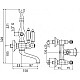 Купить Смеситель на борт ванны с ручным душем бронза, ручки металл Cezares First FIRST-PBV-02-M в магазине сантехники Santeh-Crystal.ru