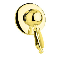 Смеситель для душа золото 24 карат, ручка металл Cezares Elite ELITE-DIM-03/24-M