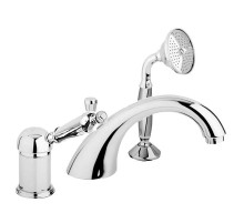 Смеситель на борт ванны хром, ручка металл Cezares Elite ELITE-BVDM-01-M