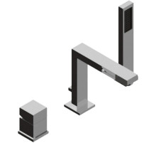 Смеситель на борт ванны хром, ручка хром Cezares Levico LEVICO-BVD-01-Cr