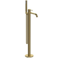 Смеситель напольный для ванны Vincea Desire VTF-1DBG золотой матовый