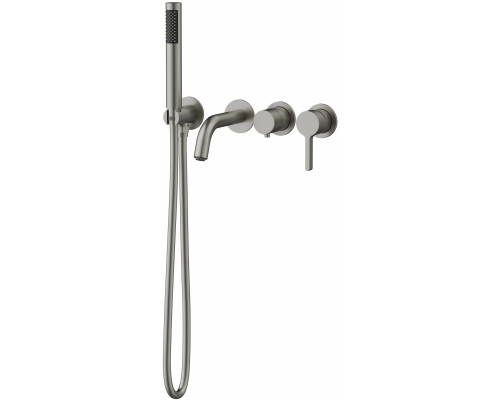 Смеситель для ванны Vincea Villa VTFW-1VL1BN встраиваемый, с душевым гарнитуром, сатин