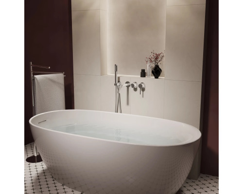 Смеситель для ванны Vincea Villa VTFW-1VL1CH встраиваемый, с душевым гарнитуром, хром