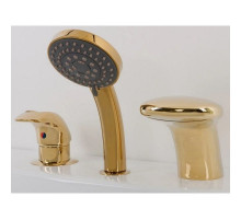 Смеситель на борт ванны золото Alpen Cobra AS1204G