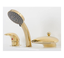 Смеситель на борт ванны золото Alpen Niagara AS1004G