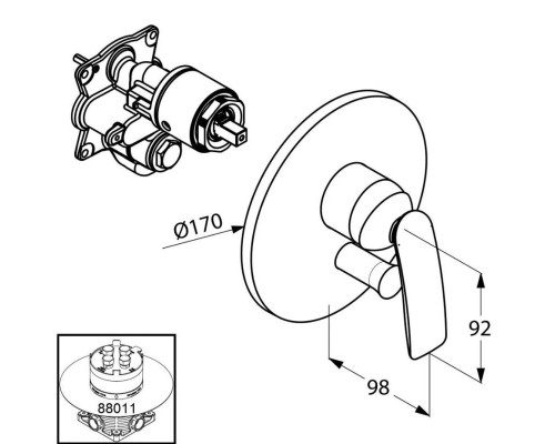 Заказать Смеситель для ванны Kludi Balance White 526509175 в магазине сантехники Santeh-Crystal.ru