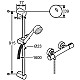 Приобрести Термостат для душа с душевым гарнитуром Kludi Zenta 605770500 в магазине сантехники Santeh-Crystal.ru