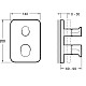 Заказать Термостат для ванны  Jacob Delafon Modulo E98730-CP в магазине сантехники Santeh-Crystal.ru