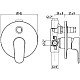 Заказать Смеситель для ванны Gattoni H2OMIX 1000 1034/10C0CR в магазине сантехники Santeh-Crystal.ru