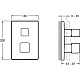 Приобрести Термостат для ванны Jacob Delafon Modulo E98733-CP в магазине сантехники Santeh-Crystal.ru