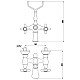 Приобрести Смеситель для ванны Timo Ritz 0144Y chrome-gold cross в магазине сантехники Santeh-Crystal.ru