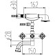 Приобрести Смеситель для ванны Zorg Antic A 2001W-SL в магазине сантехники Santeh-Crystal.ru