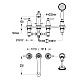 Купить Смеситель на борт ванны Cezares LIBERTY-F-BVD4-01 в магазине сантехники Santeh-Crystal.ru