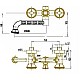 Заказать Смеситель для ванны Bronze De Luxe Royal 10119Р в магазине сантехники Santeh-Crystal.ru