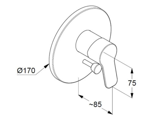 Приобрести Смеситель для ванны Kludi Pure&Easy 376500565 в магазине сантехники Santeh-Crystal.ru