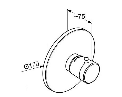 Приобрести Центральный термостат Kludi Balance 527298775 в магазине сантехники Santeh-Crystal.ru