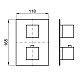 Купить Термостат для ванны Noken Square N199999569 в магазине сантехники Santeh-Crystal.ru