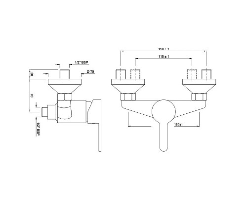 Купить Cмеситель для душа Jaquar Fusion FUS-CHR-29149 в магазине сантехники Santeh-Crystal.ru