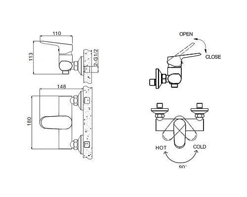 Santeh-Crystal.ru: Смеситель для душа Bravat Pure F9105161C-01 Купить Смеситель для душа Bravat Pure F9105161C-01 в магазине сантехники Santeh-Crystal.ru