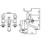 Купить Смеситель на борт ванны Jaquar Queen’s QQT-CHR-7271 в магазине сантехники Santeh-Crystal.ru