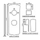 Заказать Cмеситель для ванны Jaquar Kubix Prime KUP-CHR-35783KPM в магазине сантехники Santeh-Crystal.ru