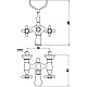 Приобрести Смеситель для ванны Timo Ritz 0144Y silver cross в магазине сантехники Santeh-Crystal.ru