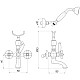 Купить Смеситель для ванны Migliore Princeton Plus ML.PRP-8002.CR в магазине сантехники Santeh-Crystal.ru