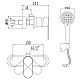 Заказать Смеситель для душа Savol 300 S-600305S в магазине сантехники Santeh-Crystal.ru