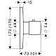 Купить Центральный термостат Axor Citterio M 34716000 в магазине сантехники Santeh-Crystal.ru