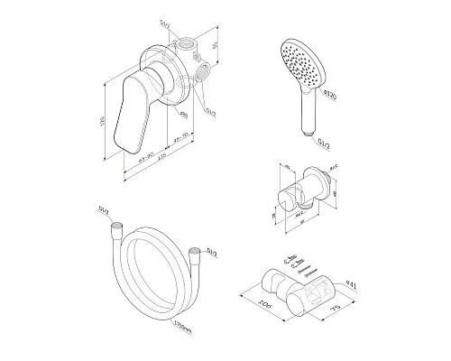 Купить Смеситель для душа AM.PM X-Joy FB85A2H020 в магазине сантехники Santeh-Crystal.ru