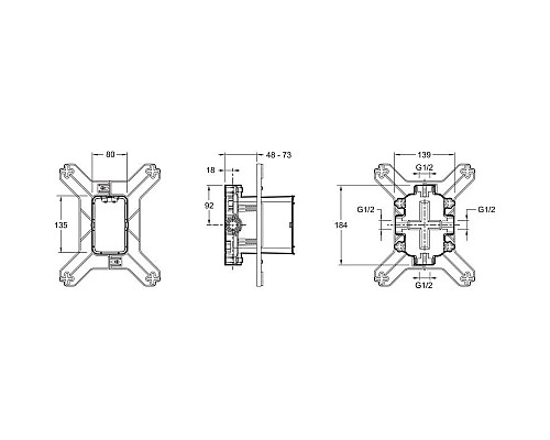 Купить Смеситель для ванны Jacob Delafon Aleo+ E98718RU-CP в магазине сантехники Santeh-Crystal.ru